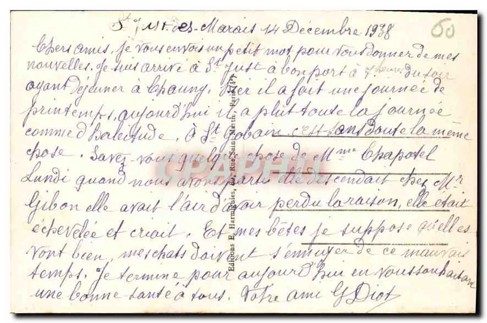 Beauvais — Die Kathedrale und das Gerichtsgebäude — E.H. - 6 - Rückseite