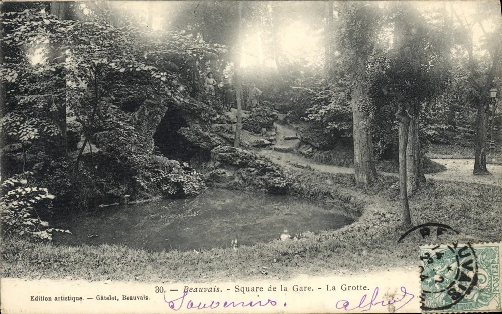 Beauvais - Square de la Gare - La Grotte — Edição artística, Gâtelet, Beauvais, n°30 - Frente