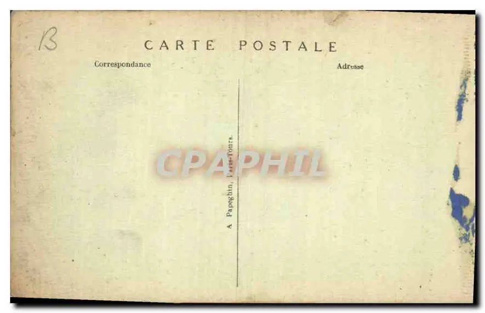 Castelo de CHANTILLY — A Entrada — A. P. - Verso