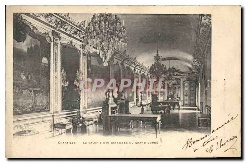 Chantilly — die Galerie der Schlachten des Grand Condé — Verlag Frantz & Berger, Paris - Vorderseite