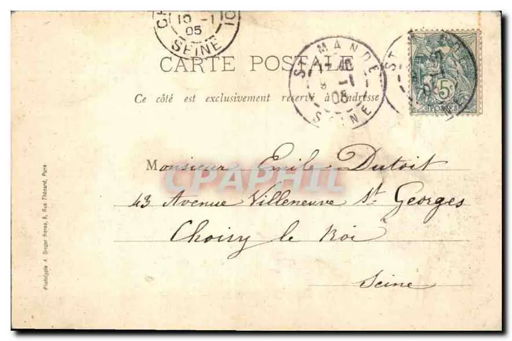 Chantilly — die Galerie der Schlachten des Grand Condé — Verlag Frantz & Berger, Paris - Rückseite