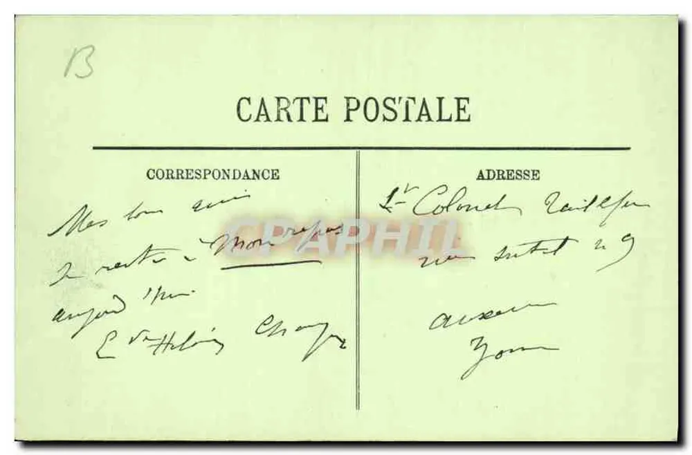 Chantilly — O Castelo — LL. - Verso