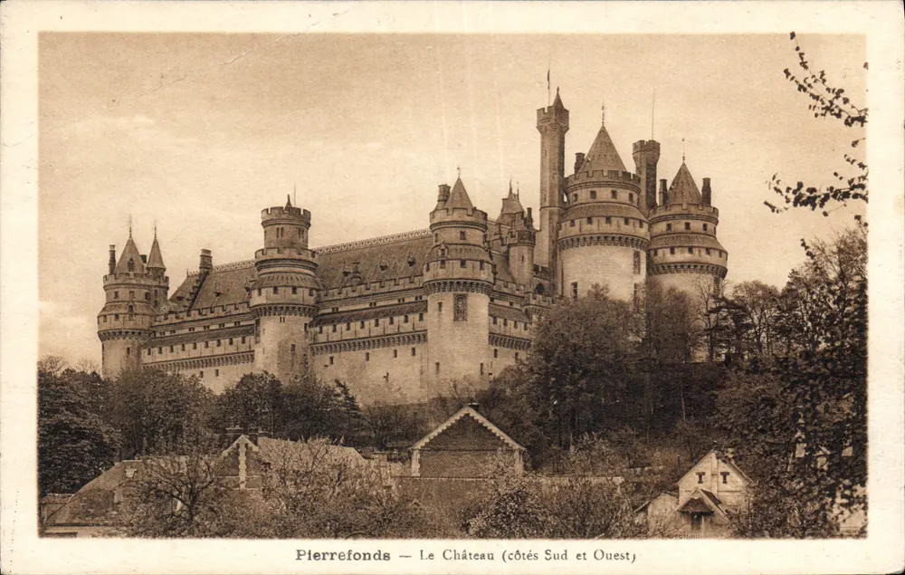 Pierrefonds — Il Castello (lati Sud e Ovest) - Recto