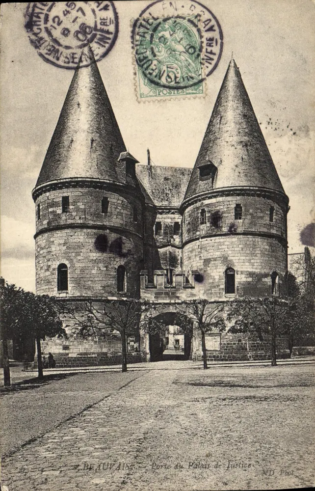 Porta do Palácio de Justiça — Beauvais — ND. Fot. - Frente