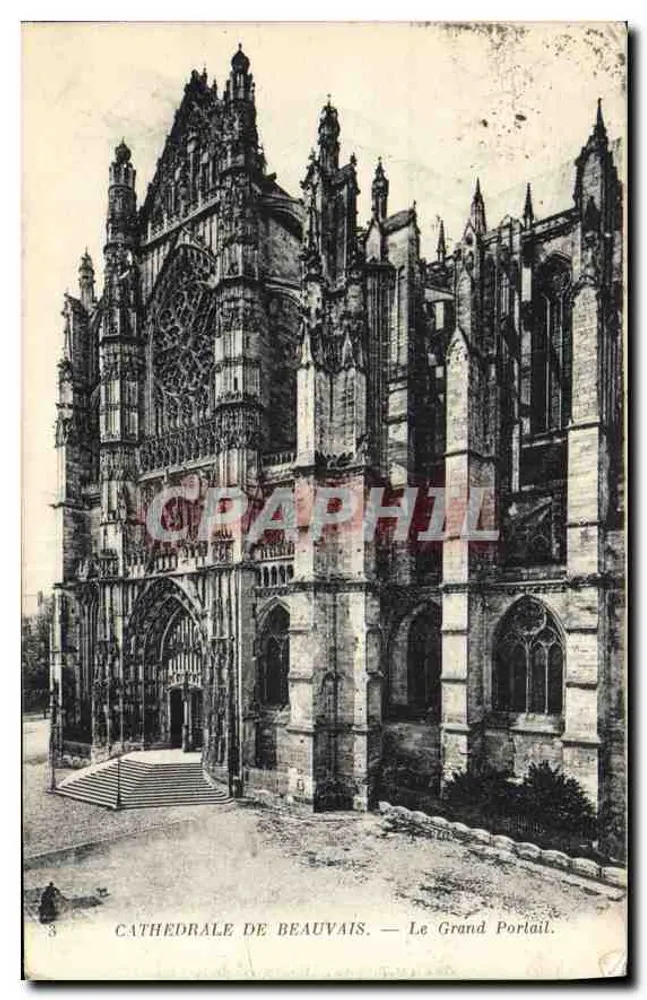 Kathedrale von Beauvais — Der Große Portal — IMP. PHOTO-NEUBOURG ET CIE — PARIS. - Vorderseite