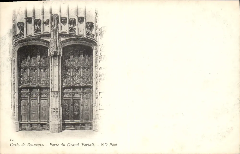 Kathedrale von Beauvais — Tor des Großen Portals — ND Pbot - Vorderseite