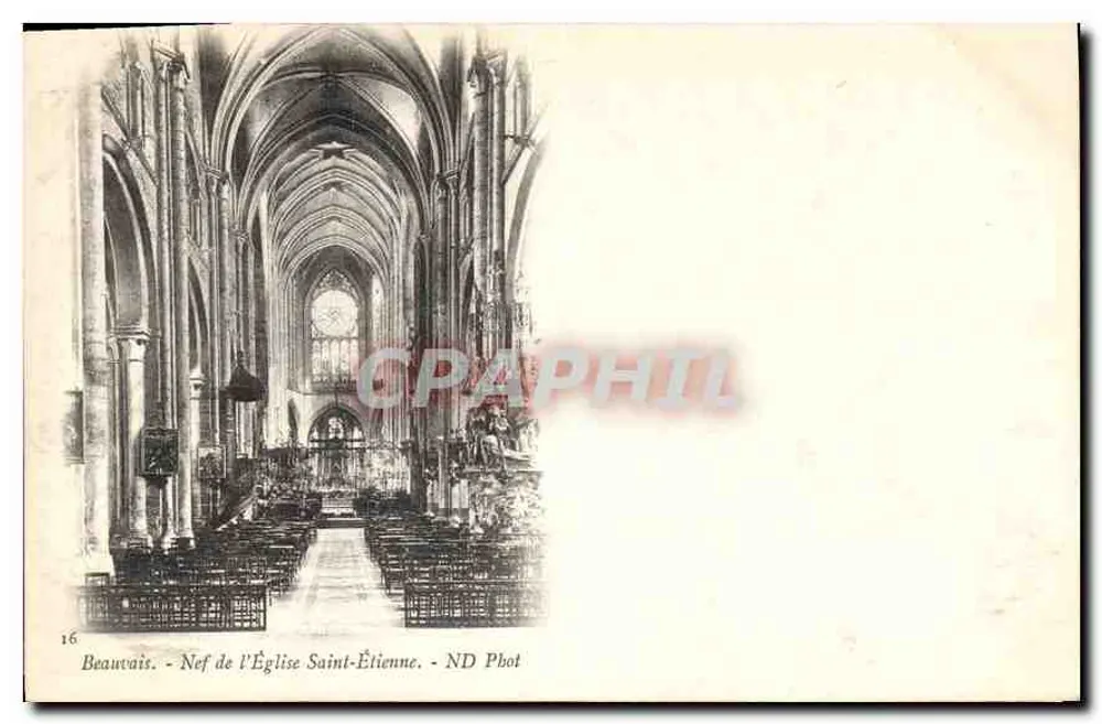 Beauvais - Nef da Igreja São Etienne — ND Fot - Frente