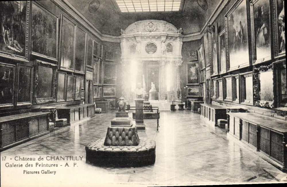 Schloss Chantilly — Galerie der Gemälde — A. P. - Vorderseite