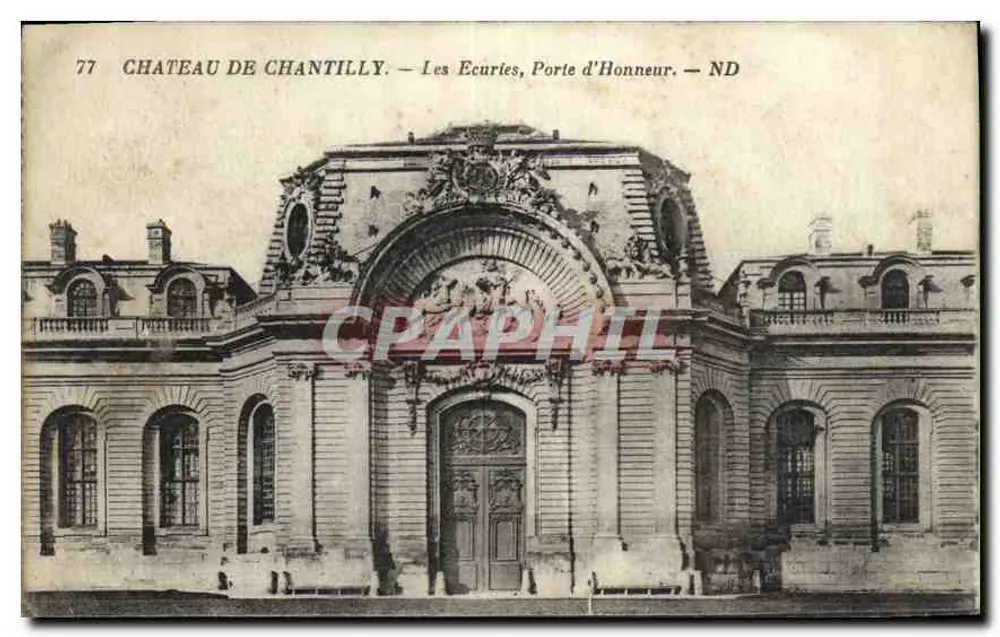 Castelo de Chantilly — As Estabulagens, Porta de Honra — ND - Frente