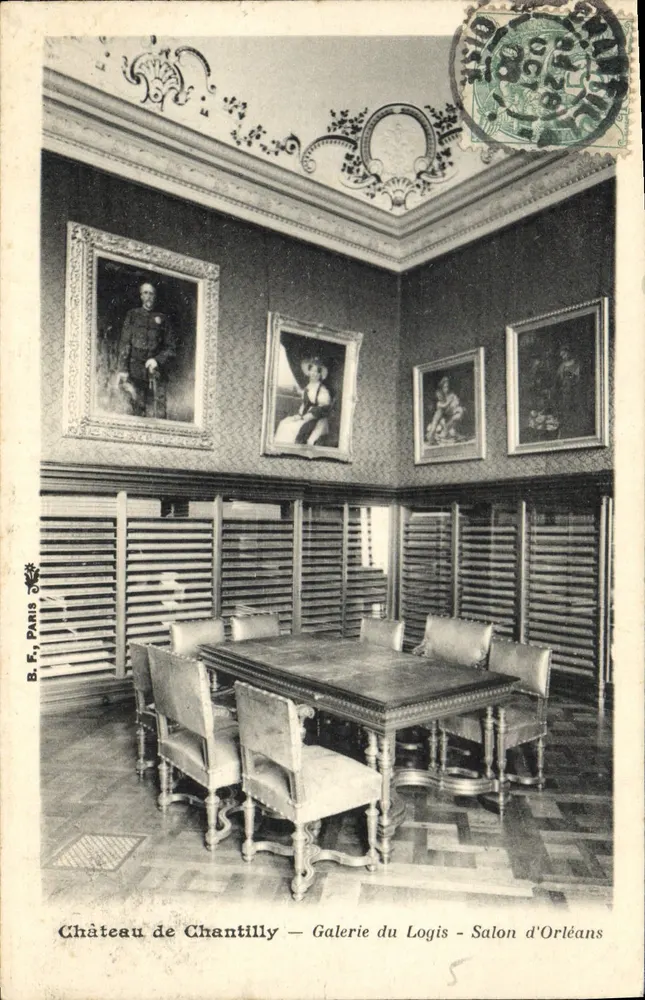 Château de Chantilly — Galerie des Logis - Salon d'Orléans — B.F. Paris - Vorderseite