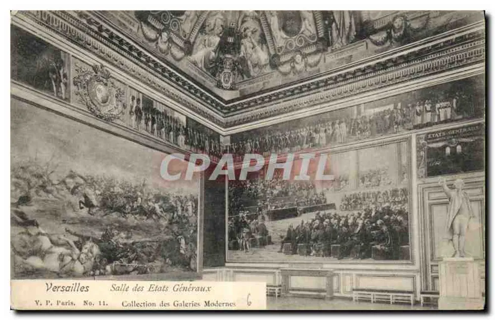 Versailles — Sala dos Estados Gerais — V. P. Paris, Número 11, Coleção das Galerias Modernas - Frente