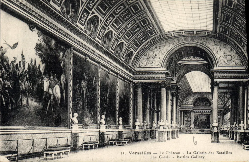 Versailles — Das Schloss — Die Schlachtengalerie — Verlag R. Bijos, Paris, n°51 - Vorderseite