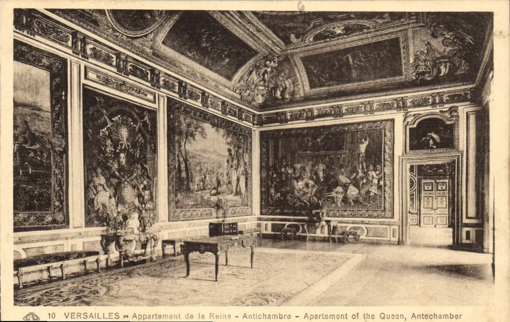 Versailles — Appartement der Königin - Vorzimmer — Apartment of the Queen, Antechamber - Vorderseite