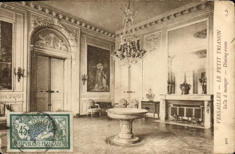 Versailles — O Petit Trianon — Sala de jantar — G.B. n°2101 - Frente