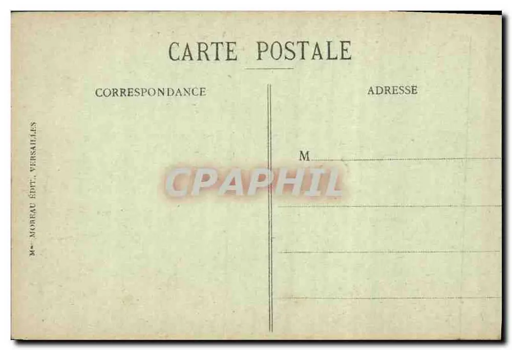 Versailles - Grand Trianon in den Gärten — M. Moreau Verlag, Versailles - Rückseite