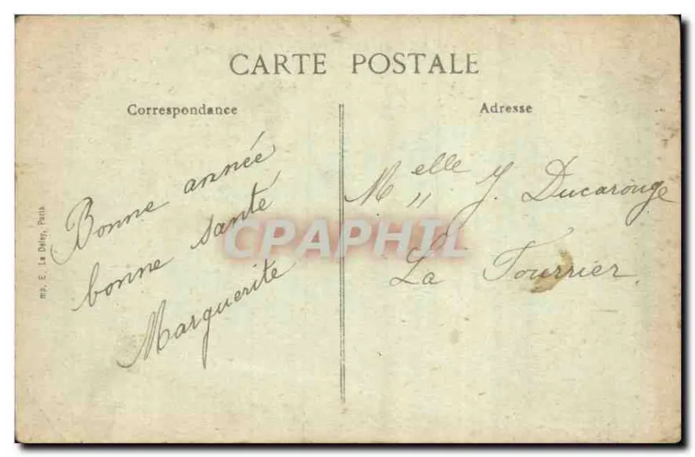 Versalhes — Trianon — Palácio-Hotel — Editor E. La Drey, n°77 - Verso