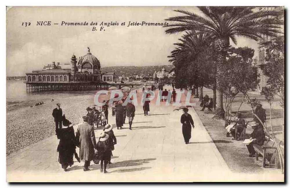 NICE — Promenade des Anglais und Jetée-Promenade — B. F. n° 132 - Vorderseite