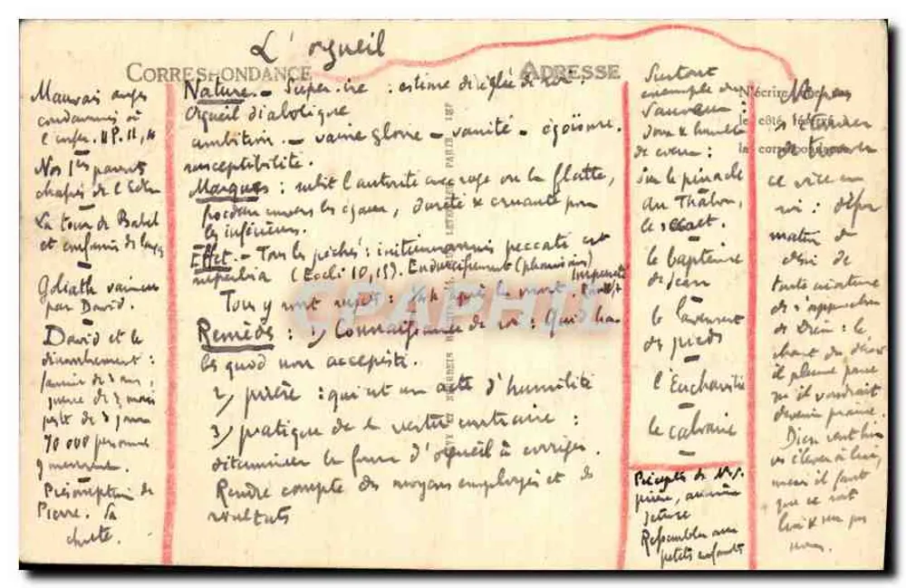 Abadia de Saint-Wandrille — O Cloister — ND - Verso