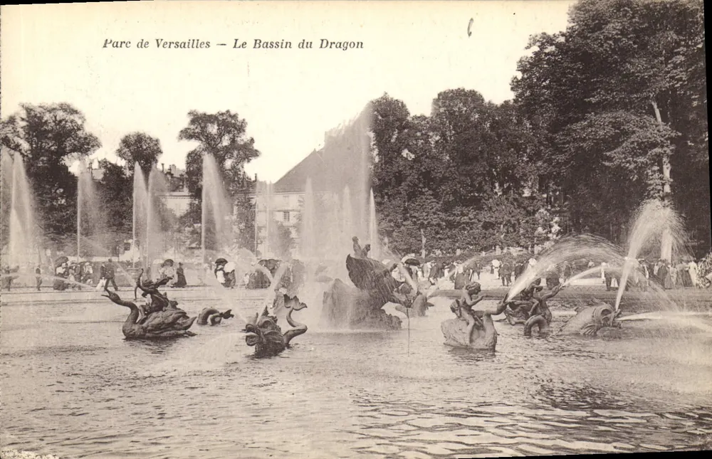 Park von Versailles — Der Drachenbecken — Verleger nicht sichtbar - Vorderseite