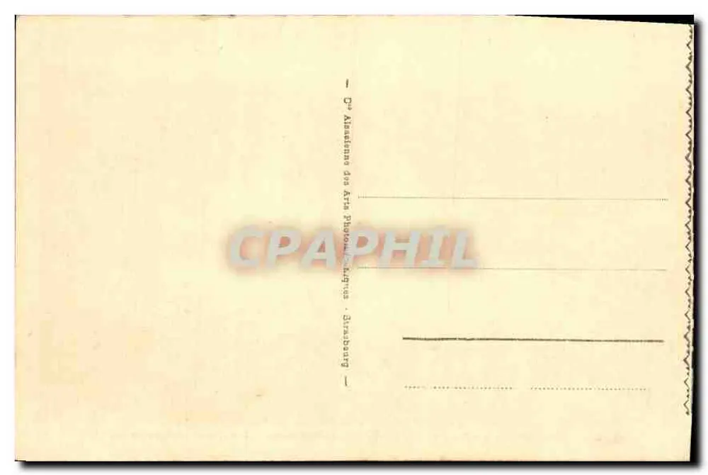 Versailles - Der Bassin des Neptun — Verlag Alsatiano des Arts Photographiques, Straßburg — Nr. 26 - Rückseite