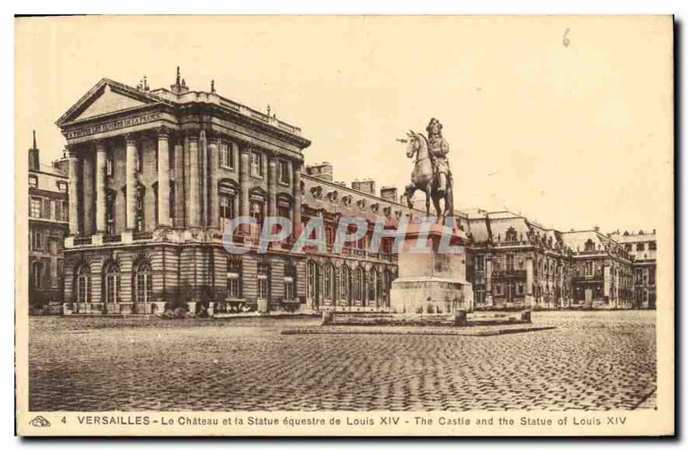 Versailles — Das Schloss und die Reitstatue von Ludwig XIV — Verlag: Imprimerie des Arts Pédagogiques, Bruxelles - Vorderseite