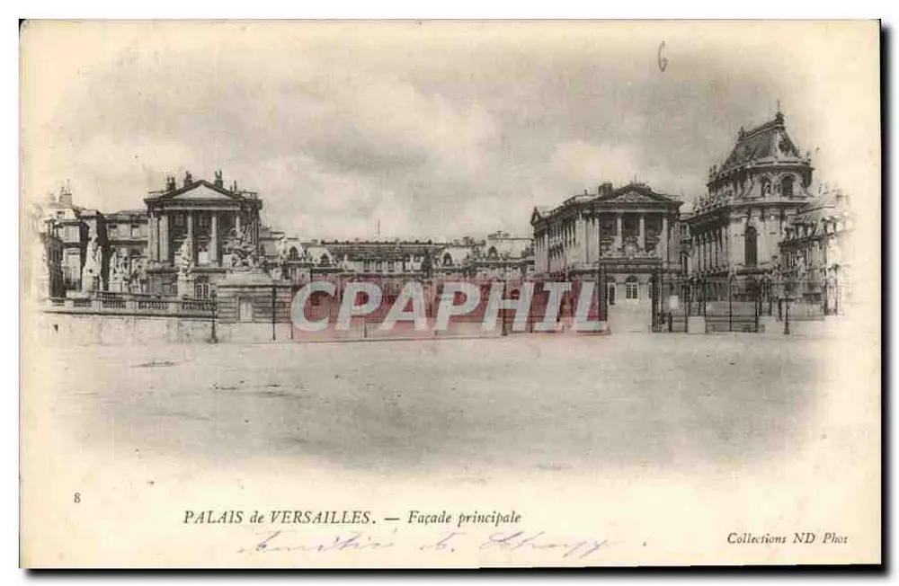 Palácio de Versalhes — Facha principal — Collections ND Phot - Frente