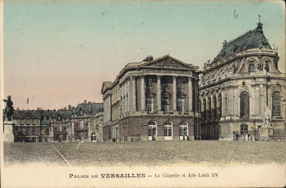 Schloss Versailles — Die Kapelle und der Flügel Louis XV - Vorderseite