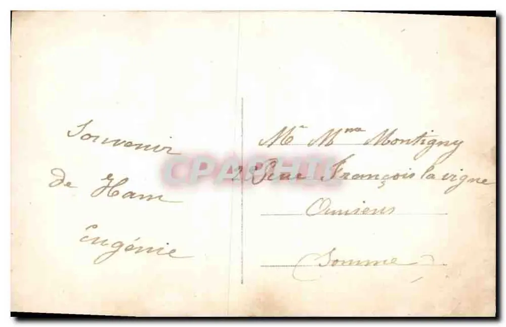 Mulher com buquê de lilás — Ham, França — editor desconhecido, n° 212 - Verso
