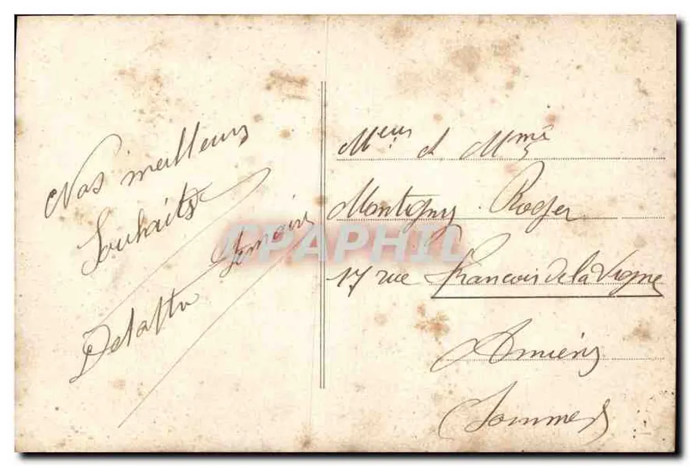Frau in bunter Kleidung — Frohe Neujahr — Verlag S.A. Nr. 543 - Rückseite