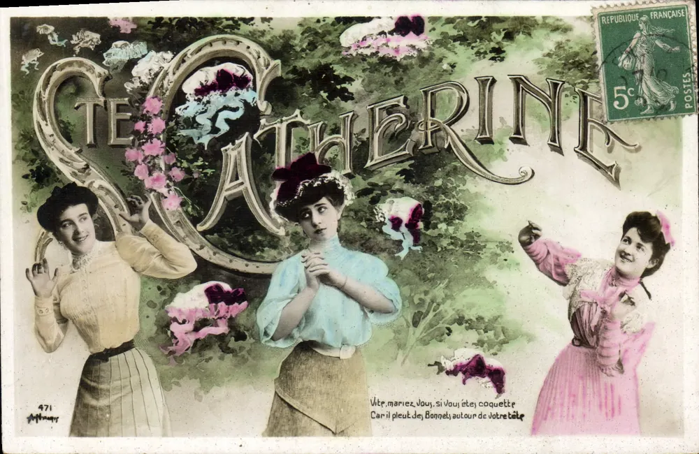 Santa Catarina — propaganda para a festa de Santa Catarina — editor Athouans, n°471 - Frente
