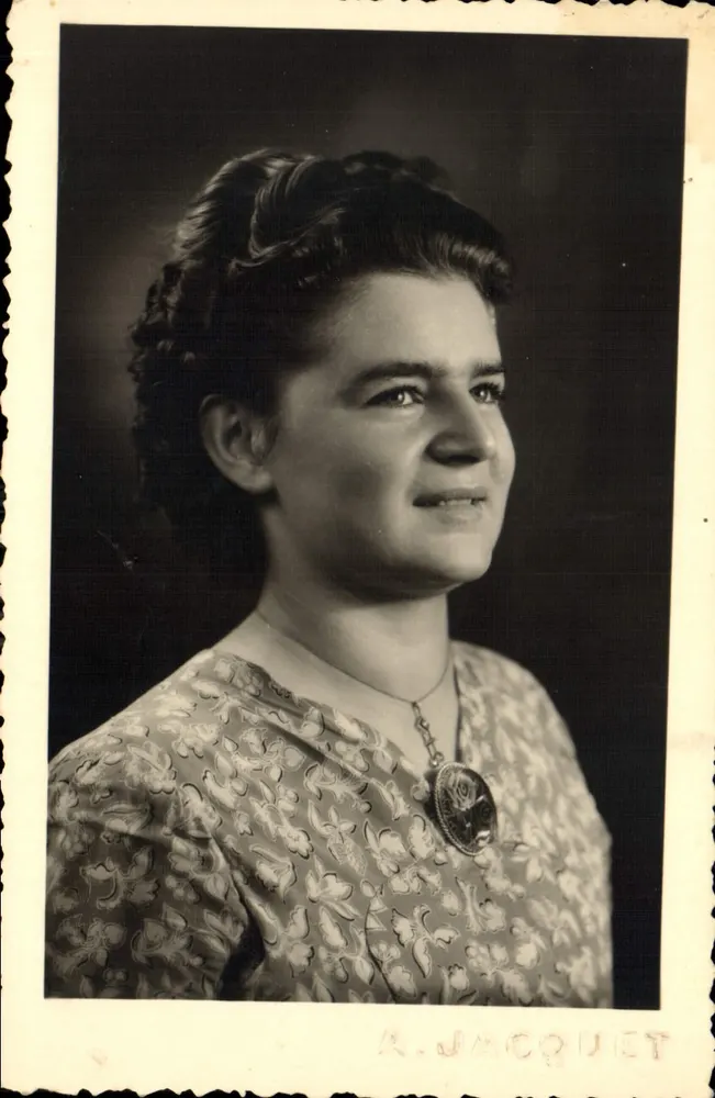 Portret van A. Jacquet — studiofoto — A. Jacquet - Voorkant