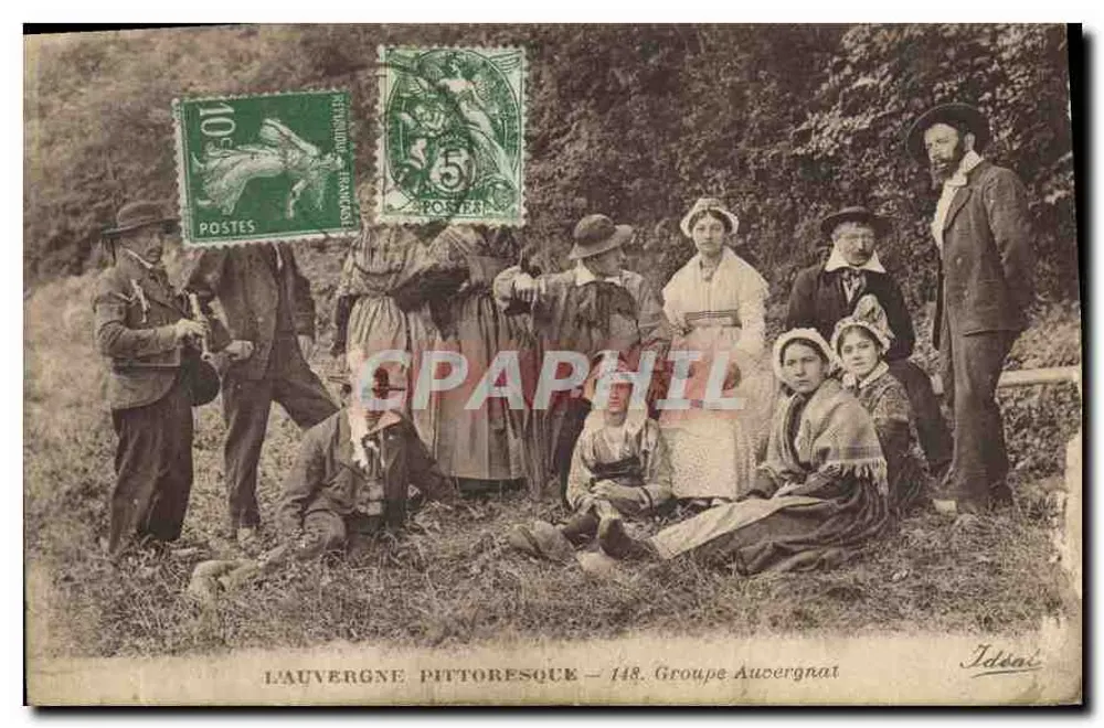 Pittoreske Auvergne — 148. Gruppe Aucergnat — Ideal - Vorderseite