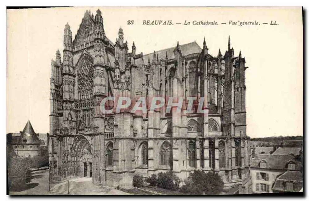 Beauvais — A Catedral — Vista geral — LL - Frente