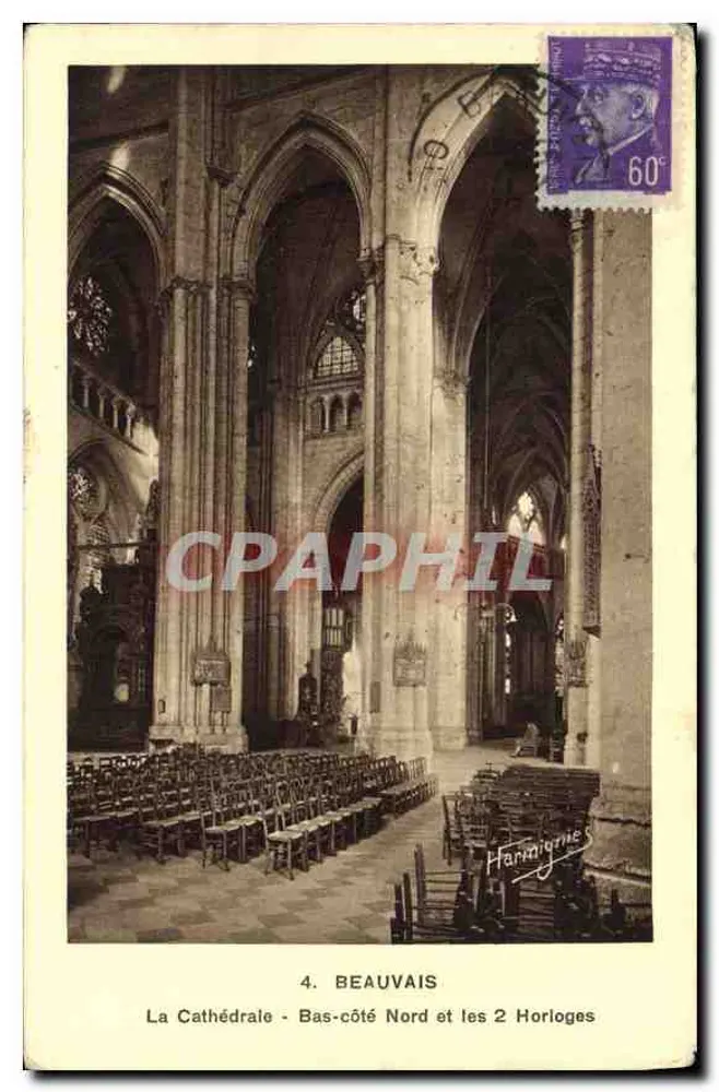 Die Kathedrale - Nordseite und die 2 Uhren — Beauvais — Harmignies - Vorderseite