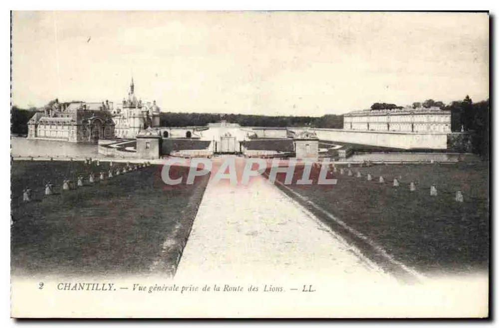 Chantilly — Allgemeiner Blick von der Route des Lions — LL - Vorderseite