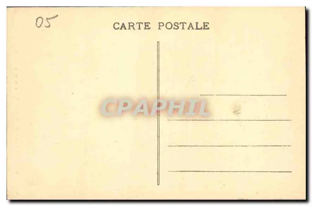 Tal der Romanche — Blick unterhalb der Grave — Mlle Jaubert, Verlag Gap, n°101 - Rückseite