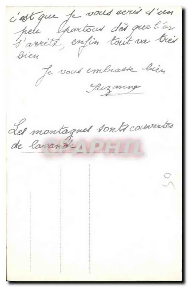 Der Bautarek - Alpinergarten in Nébije — unbekannter Verleger, Nr. 8102.13 - Rückseite