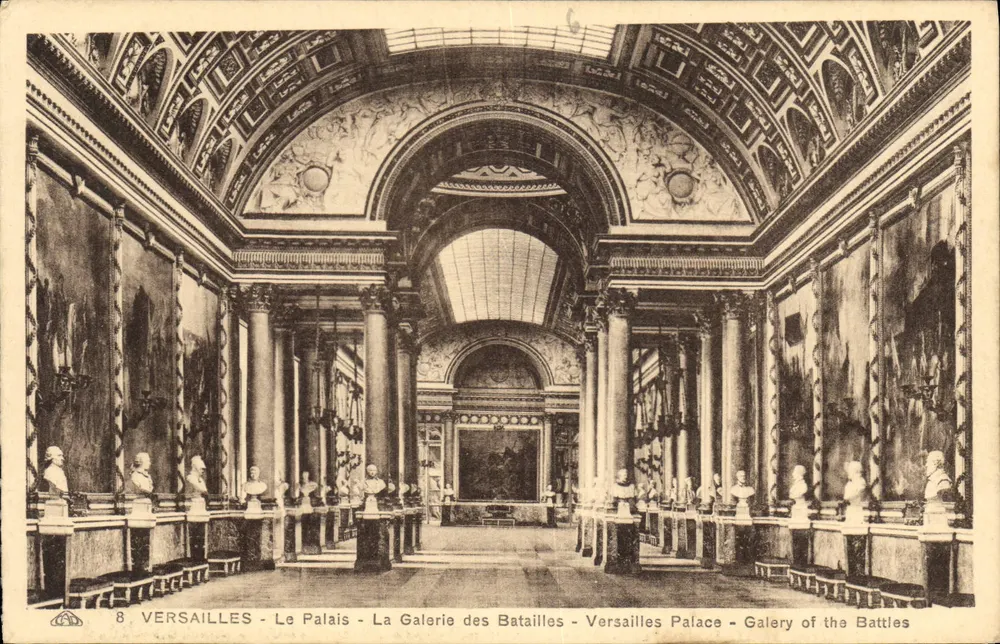Versailles - Das Schloss - Die Schlachtengalerie - Schloss Versailles - Schlachtengalerie - Vorderseite