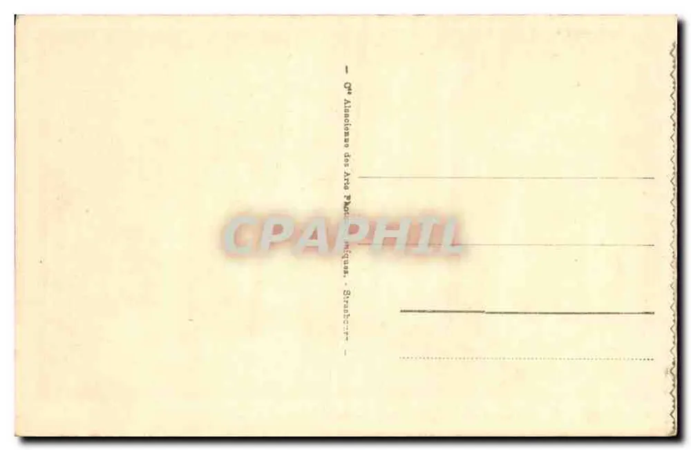 Versailles - O Gabinete do Conselho - Council Chamber — editor: 1re A. dos Arts P. M. - Straßburg - Verso