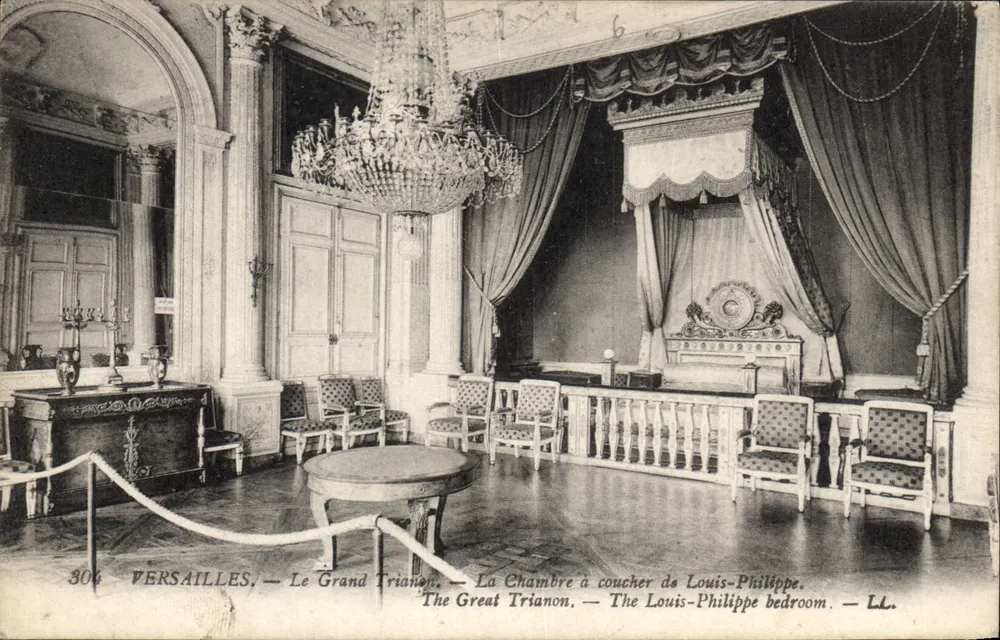 Versailles — Der Große Trianon — Das Schlafzimmer von Louis-Philippe - Vorderseite
