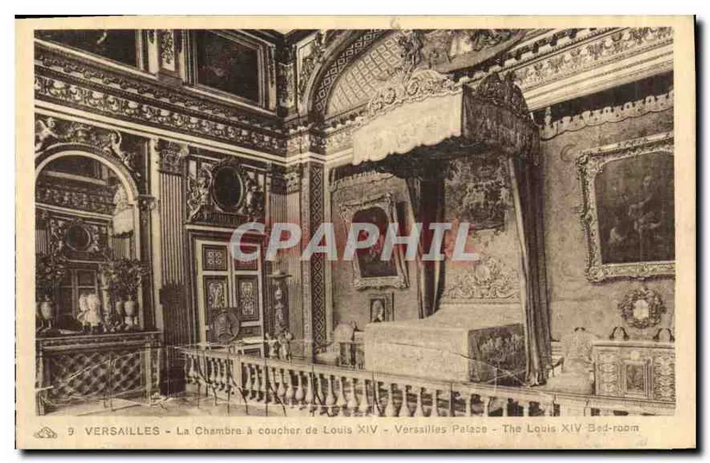 Versailles - Das Schlafzimmer von Ludwig XIV - Schloss Versailles - Vorderseite