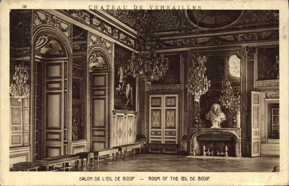Castelo de Versalhes — Salão do Olho de Boi — Braun & Cie, n° 2538 A - Frente