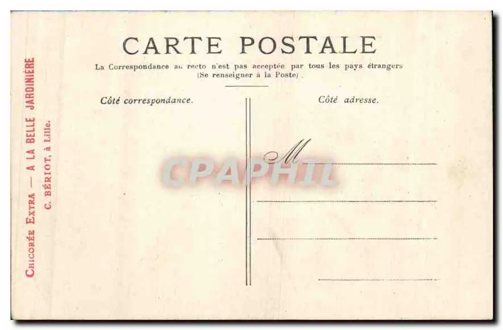 Versailles — Grand-Trianon — Editor C. Bériot, Lille - Verso