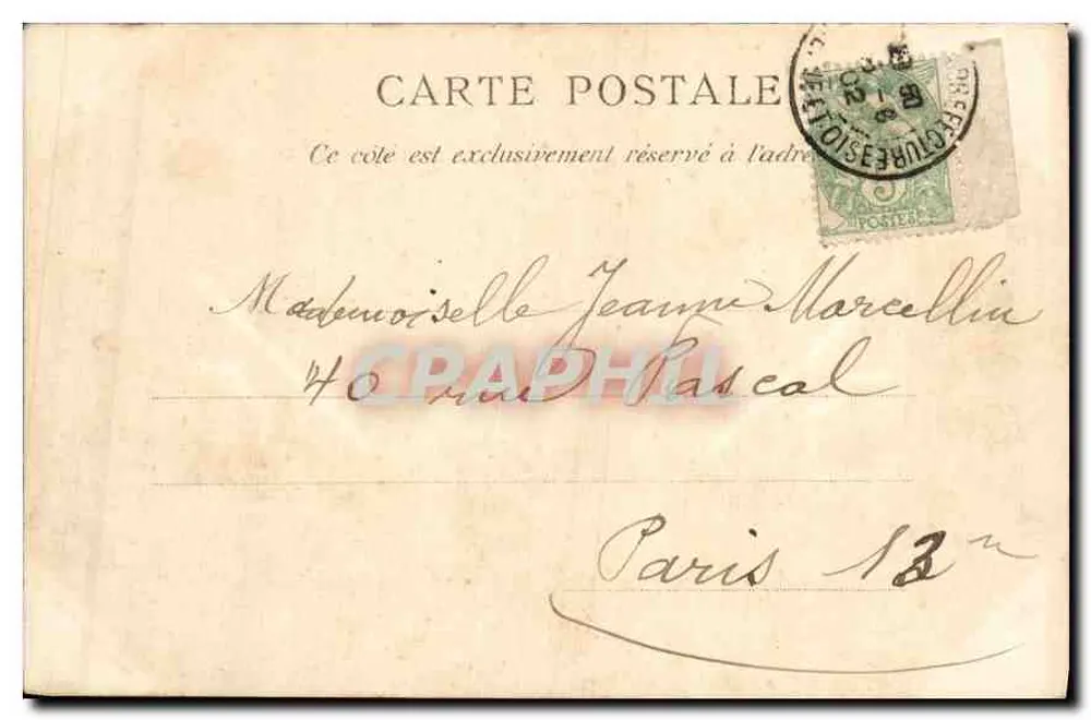 Versailles — Palácio do Petit Trianon — A. Hacquemont-Japessol, Versailles, n°6 - Verso