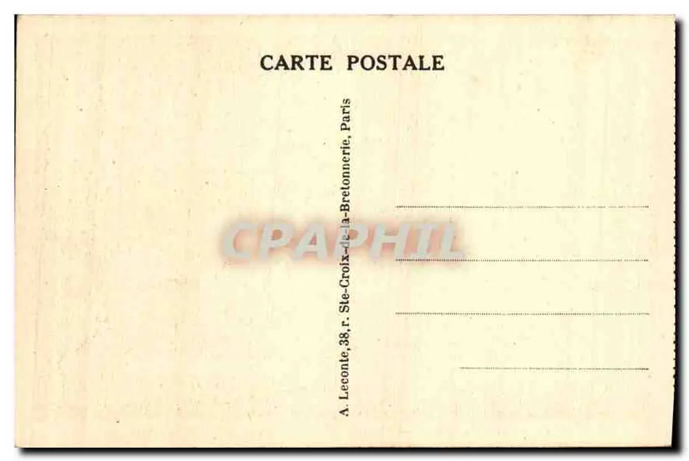 Versalhes - O Palácio do Petit Trianon — A. Leconte, Paris - Verso