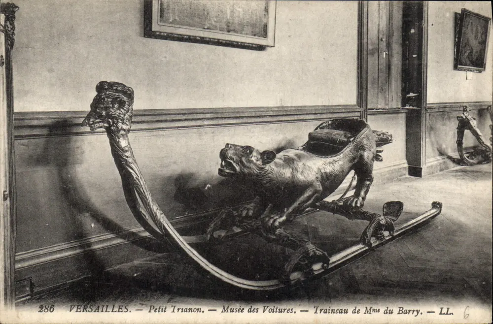 Versailles — Petit Trianon — Museum der Autos — Schlitten der Frau du Barry — LL. 6 - Vorderseite