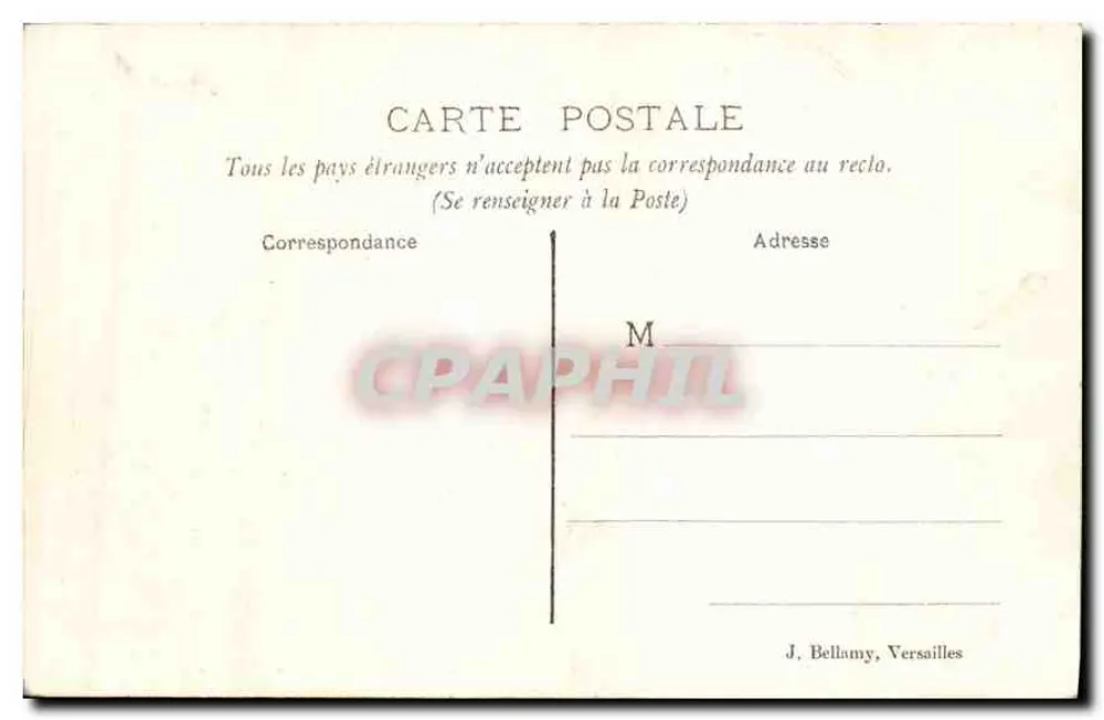 Petit Trianon — Fachada sobre os jardins — J. Bellamy, Versailles - Verso