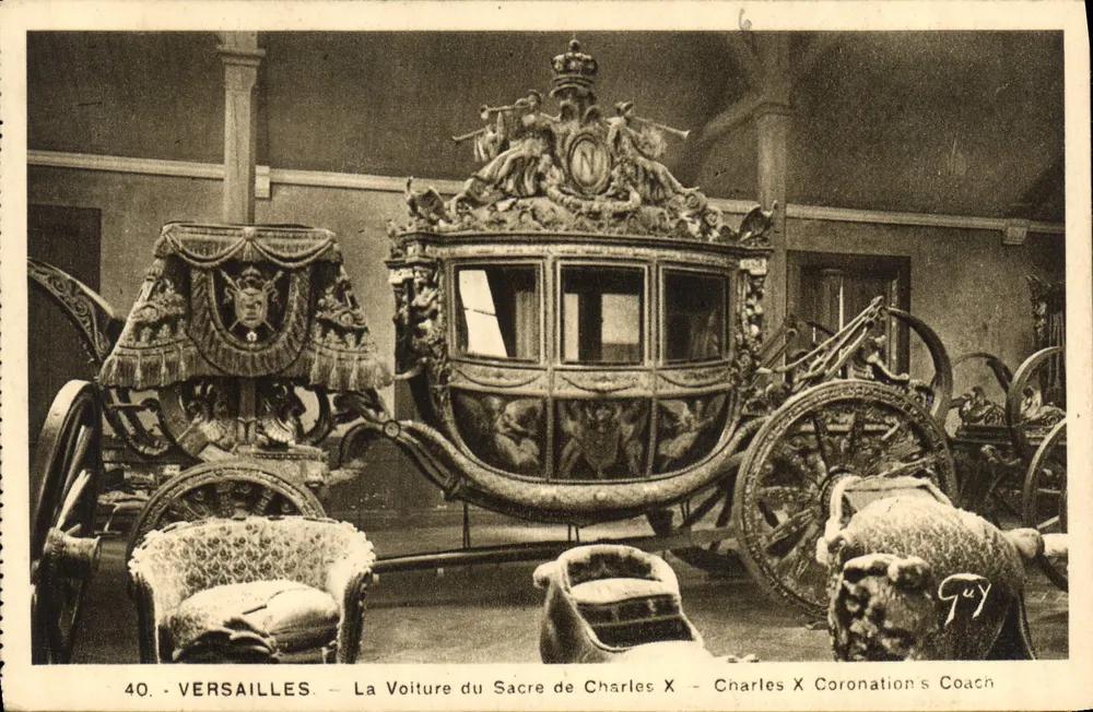 Versailles — Das Auto der Krönung von Charles X — Verlag Guy, Nr. 40 - Vorderseite