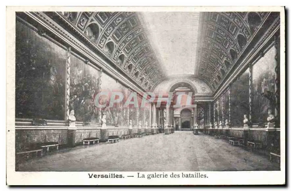 Versailles — A galeria das batalhas — C. Beriot, Luneville - Frente