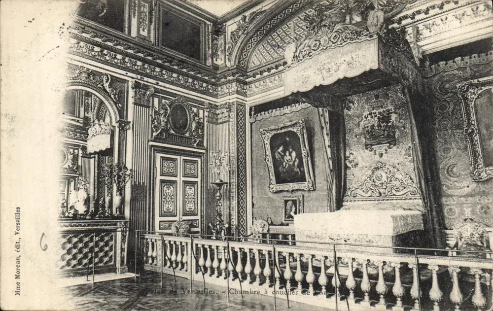 Quarto de dormir de Luís XIV — Versailles — Mme Moreau, editora Versailles - Frente